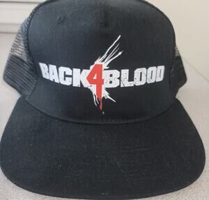 Back 4 Blood Black Red White Truckers Hat New Without Tags Snap Back